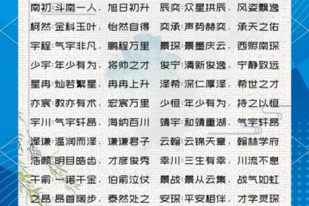 2019年4月19号子时出生的男孩要怎么起名字姓名