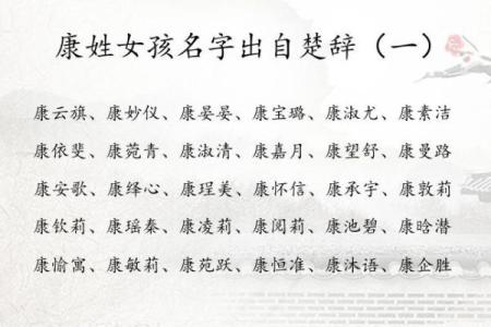康姓女孩名字大全-康姓女孩起名字大全-康姓名字大全姓名