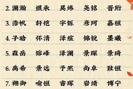 2021年农历六月二十三日出生男孩名字大气取名大全姓名