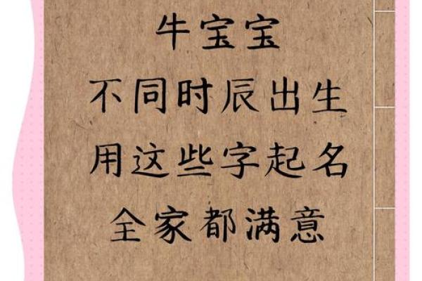 农历四月出生的牛宝宝起什么名字好,取名喜用字推荐姓名
